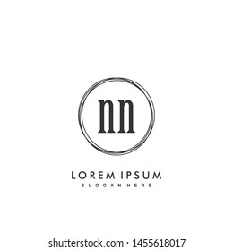 NN Initial beauty monogram logo vector