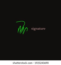 NN initial handwriting logo for identity