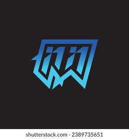 NN initial inspiration logo design esport and gaming clan ideas