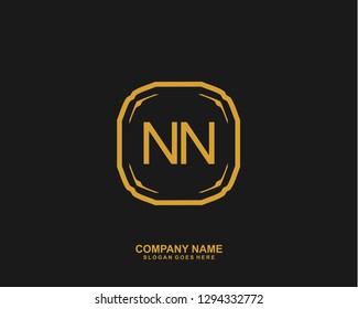 NN Initial letter geometric logo vector
