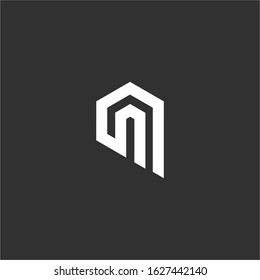 NN initial letter logo design template vector.