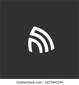 NN initial letter logo design template vector.