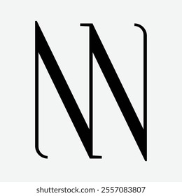 NN Initial Letter Logo Symbol