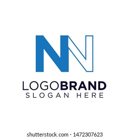 NN Initial letter logo template
