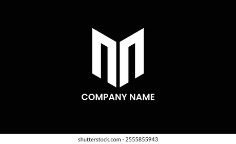 NN initial logo design, N+N letter logo design