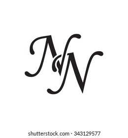 NN initial monogram logo