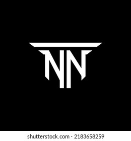 NN letter logo creative design with vector graphic
