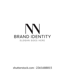NN letter logo creative design with vector graphic, NN simple and modern logo.