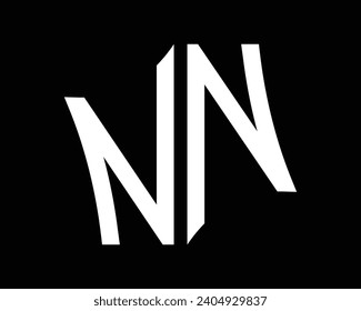 NN letter logo design vector art