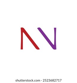 Logotipo de la letra de NN, icono, Ilustración vectorial