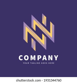 NN letter logo template | Monogram