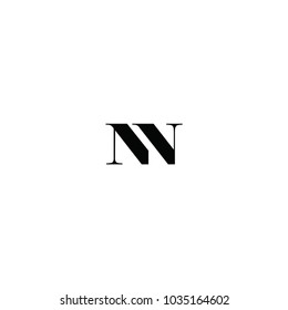 nn letter vector logo