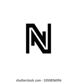 nn letter vector logo