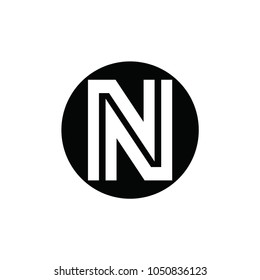 nn letter vector logo