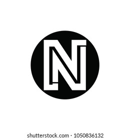 nn letter vector logo