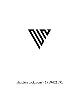 nn letter vector logo abstract
