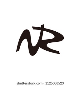 nn letter vector logo. nr letter vector logo