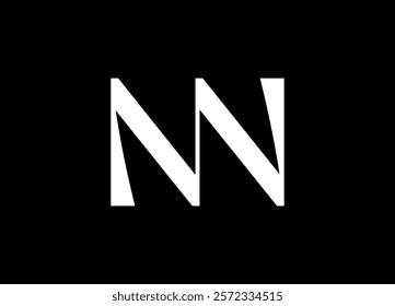 NN Logo Design Template Vector Graphic Branding Element.
