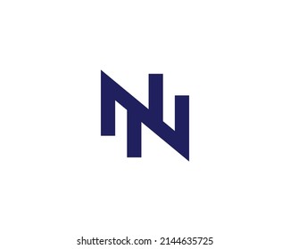NN logo design vector template
