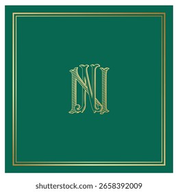 NN, logotipo NN, Letra NN, Monograma NN, Logotipo para Casamento, monograma para Casamento, Monograma de Casamento, Logotipo de Casamento, Design de Logotipo, Monograma Vintage