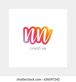 NN logo, vector. Useful as branding, app icon, alphabet combination, clip-art.