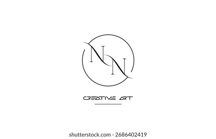 NN, N abstract letters logo monogram