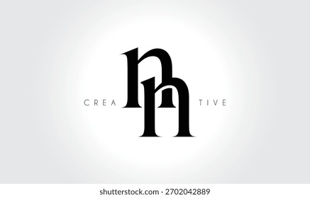 NNnn Elegant Serif Monogram Logo – Luxury Lowercase Typographic Lettermark for Modern Branding