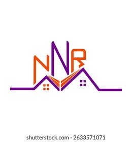 NNR Real State logo design, NNR simple and modern logo. NNR luxurious alphabet design  