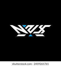 Diseño de Vector de logotipo de letra NNX, logotipo simple y moderno NNX. Diseño lujoso del alfabeto NNX  