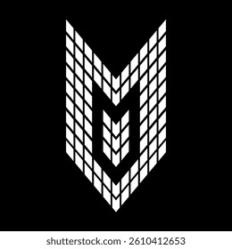 No 0 racing style. The number is formed by a square arrangement. Perfect for t-shirts, sports cars, motor sports, property, architecture, construction and buildings.