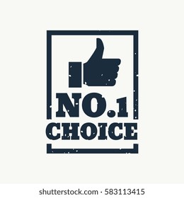 no. 1 choice or best choice stamp vector