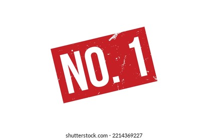 No. 1 Rubber Stamp Seal Vector