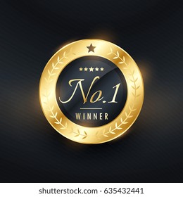 No. 1 winner golden label design for your brand