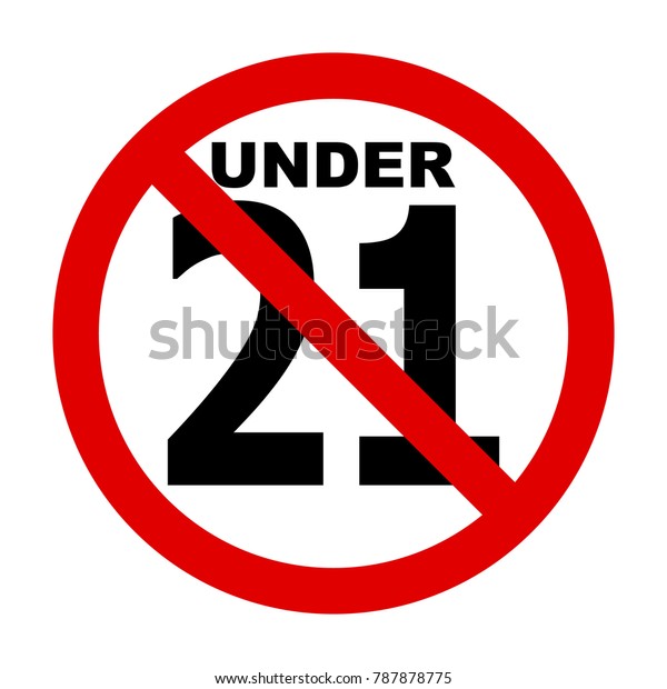 No 21 Years Icon Illustration Under Stock Vector (Royalty Free) 787878775