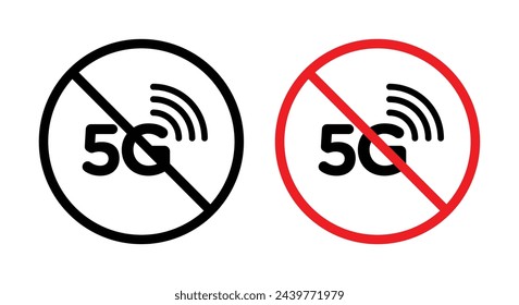 No 5G Network Coverage Area. 5G Signal Unavailability Notice. Tech Accessibility Limitation