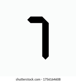 No 7 Icon. Number Seven Symbol - Vector. 
