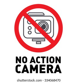 no action camera sign