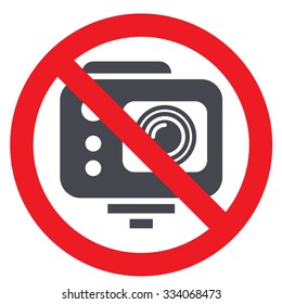 no action camera sign