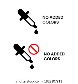 No Added Colors Chemical Products Icon Simple Vector