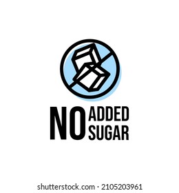 No Added Sugar Preservatives Foods Icon Design Vector