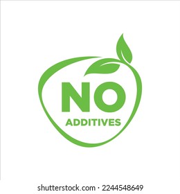 No Additives free rubber stamp icon vector	