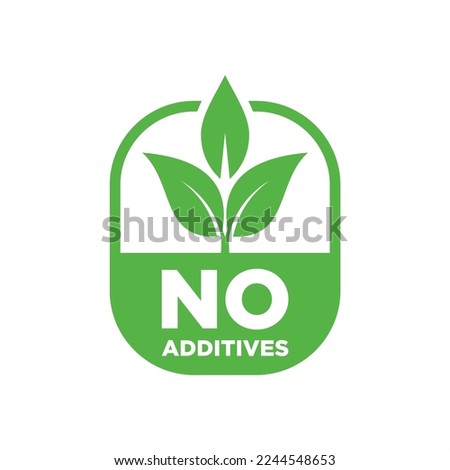 No Additives free rubber stamp icon vector	