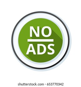 No ADS Adware sign illustration