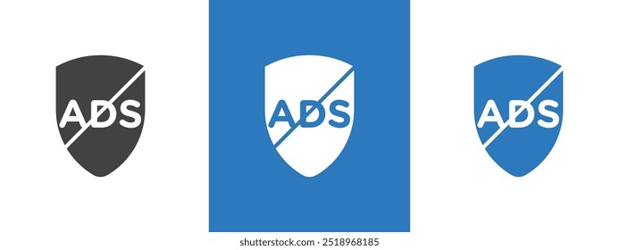 No ads icon thin line illustration