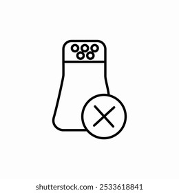 no aerosol spray icon sign vector