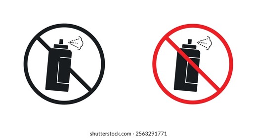 No aerosol spray sign pack for app and website ui designs.