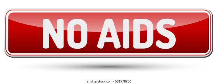 No Aids Abstract Beautiful Button Text Stock Vector (Royalty Free ...