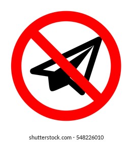 No Airplane icon. 