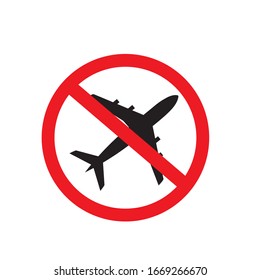 No airplane vector icon. airplane pictogram is isolated on a white background