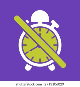 No Alarm Creative Vector Graphic Icon